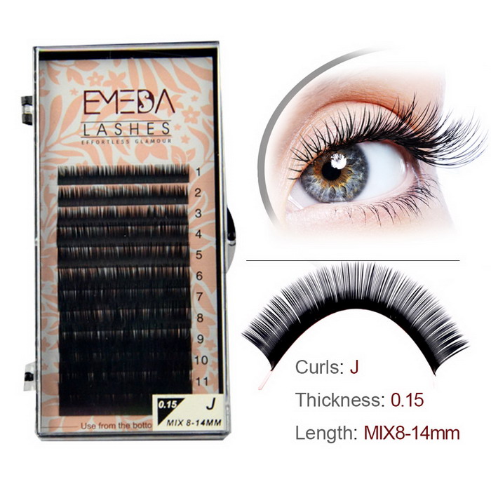 Hotsale silk lashes extension individual eyelash SN148